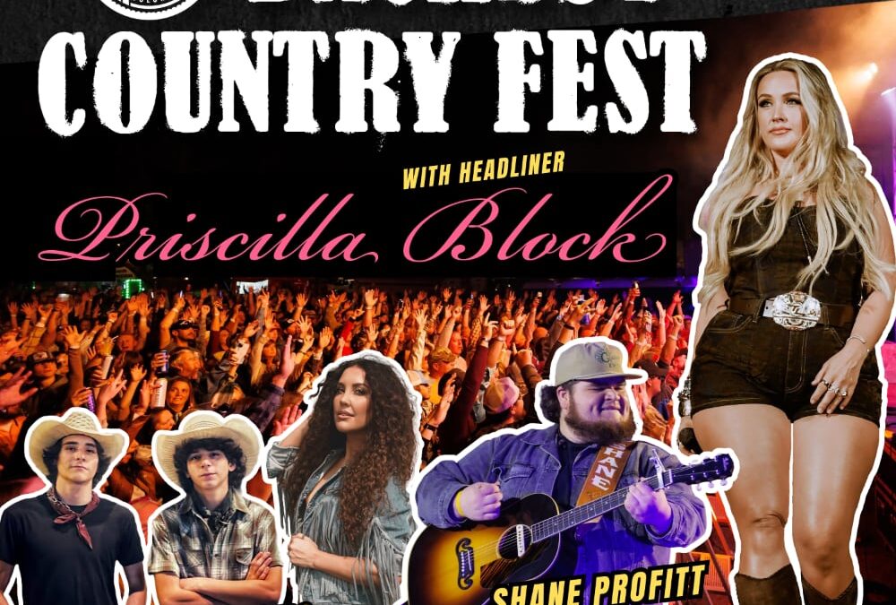 The Mulehouse in Columbia Announces Its Backlot Country Fest, Featuring Headliner Priscilla Block