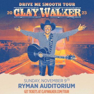Multi-Platinum Country Artist Clay Walker To Make Headlining Debut At The Iconic Ryman Auditorium On November 9 Tickets Available Now!