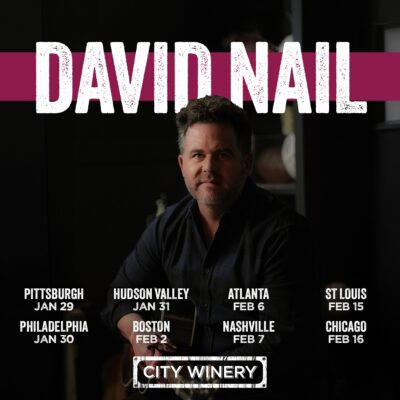 David Nail Announces 2025 City Winery Tour In January And February!