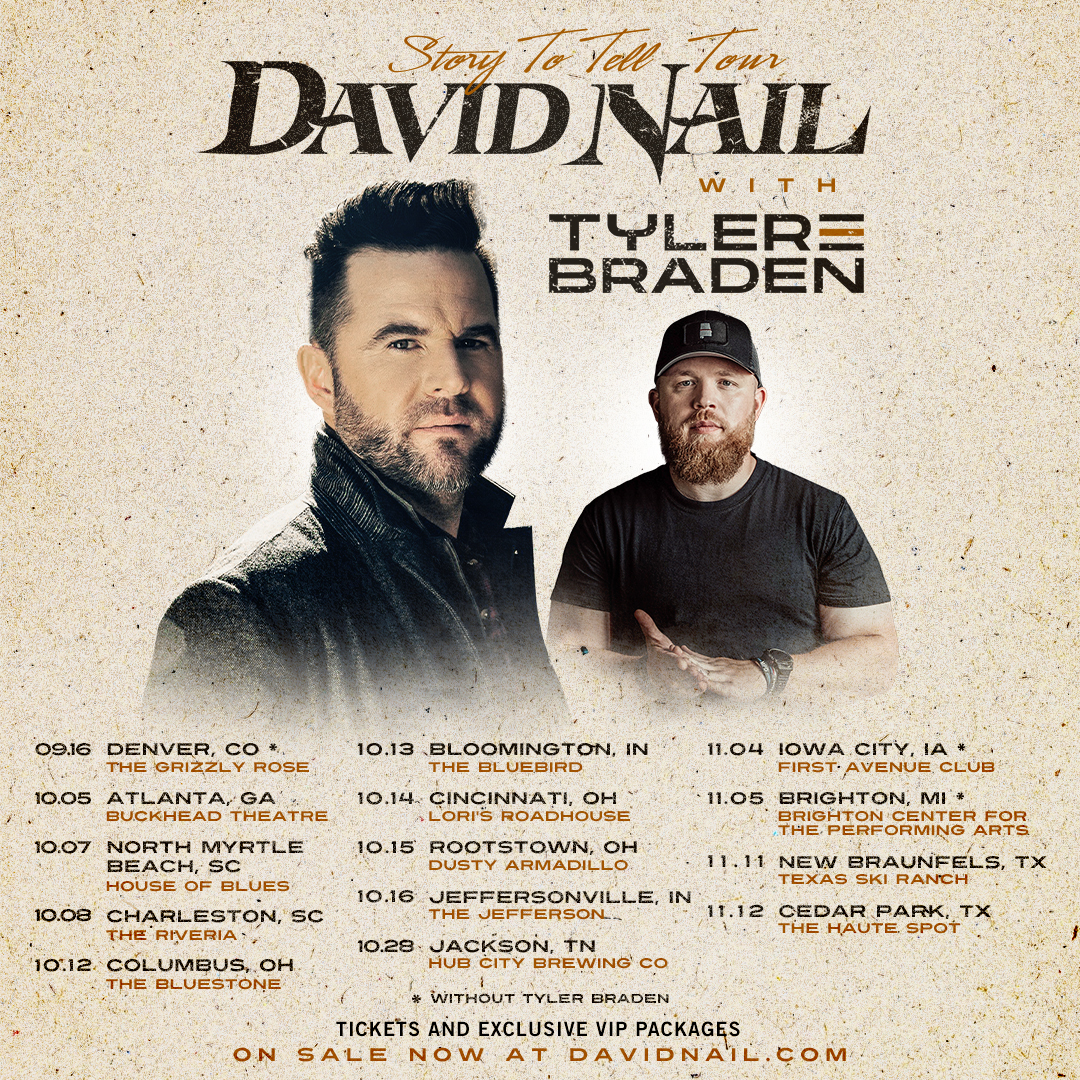 David Nail Tour Poster 117 Entertainment Group