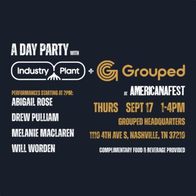 Nashville-Based Marketing Agency Industry Plant Teams Up With Grouped For AMERICANAFEST Day Party On September 17