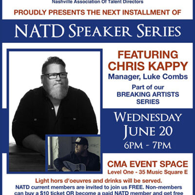 NATD Speaker Series Presents Artist Manager Chris Kappy