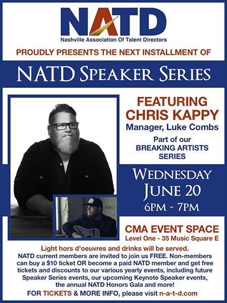 NATD Speaker Series Presents Artist Manager Chris Kappy