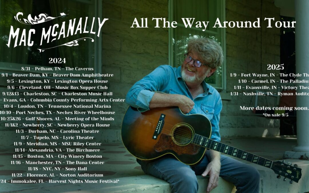 Legendary Musician, Songwriter And Producer Mac McAnally To Captivate Audiences Nationwide With New Tour Dates