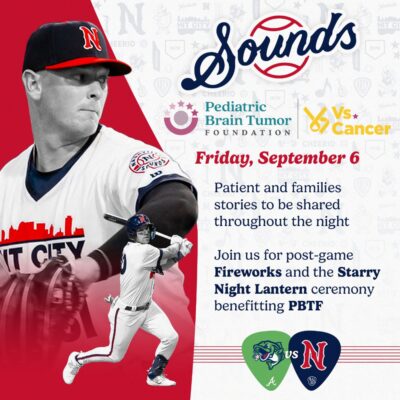 Nashville Sounds to Host Pediatric Brain Tumor Foundation’s Vs. Cancer Starry Night Game September 6