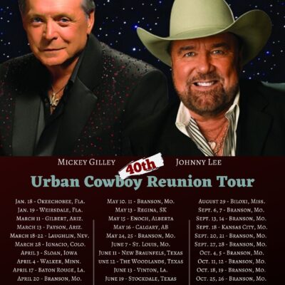 Mickey Gilley And Johnny Lee Announce The “Urban Cowboy Reunion Tour”