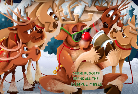 Timmy Brown Releases Amusing Animated Lyric Video for “Rudolph Drank All The Rumple Minze.”